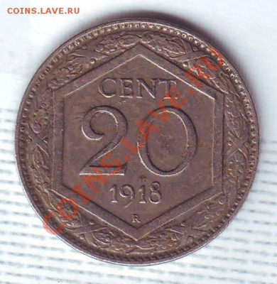 Италия.20 Чентезими.1918. до 15 Июля - 19180021.JPG