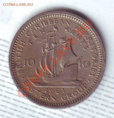 Брит.Кариб.Территории.10 Центов.1961.Парусник. до 15 Июля - 19610026.JPG