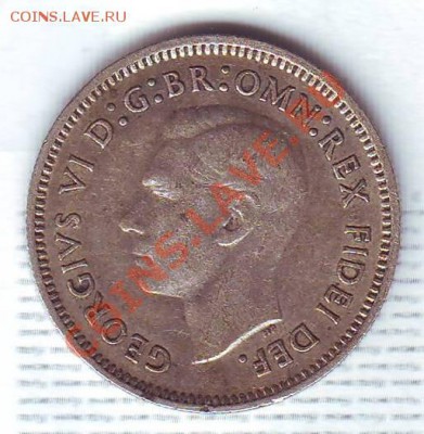 Ag.Австралия.6 Пенсов.1951. до 16 Июля - 19510047.JPG