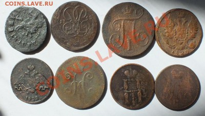 копейки 1716,1758,1797,1829,1832,1840,1853,1858 - 3