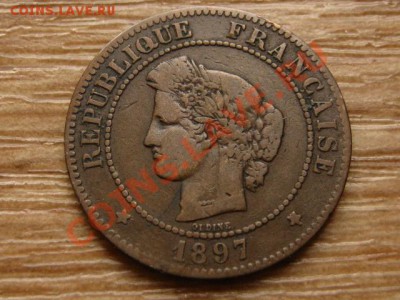 Франция 5 сантимов 1897 а до 13.07.13 в 13.07 М - IMG_3527
