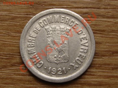 Нотгельд Франция 10 сант. 1921 dEvreux до 13.07.13 в 13.07 М - IMG_3539