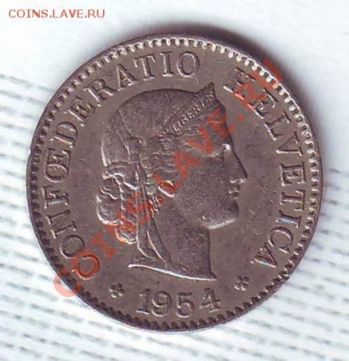 Швейцария.5 Раппен.1954. до 17 Июля - 19540022.JPG
