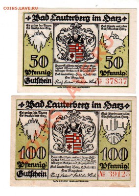 BAD LAUTERBERG im HARZ, 50+100 pf, до 14.07 @ 22:00 - banknote_0294