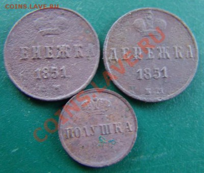 Денежки 1851 2 шт и полушка - DSC02095.JPG