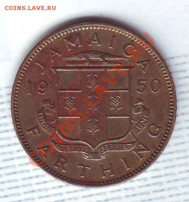 Брит.Ямайка.Фартинг.1950.Георг 6. до 18 Июля - 19500045.JPG