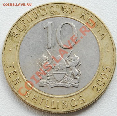 БИМ. КЕНИЯ- 10 шиллингов 2005 - до 18 июля - 526