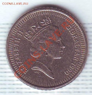 Гибралтар.5 Пенсов.1990. Обезьяна. до 18 июля - 19900043.JPG