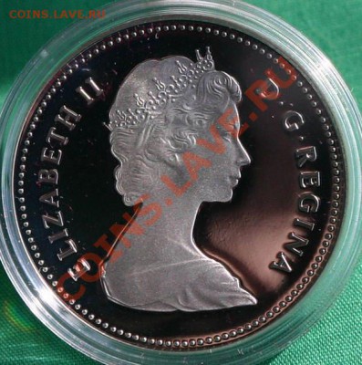 Монеты с Корабликами - 1984CanadaSilverDollarTorontoCoinBac