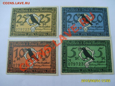 МЕРЗЕБУРГ,50пф * 6 +5,10,20,25 ПФЕННИГОВ 1921г !!Unc!до18.07 - S6001030.JPG