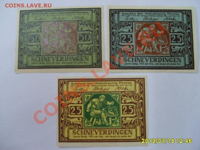 SCHNEVERDINGEN, 2 * 25 ПФ.+50 ПФЕННИГОВ 1921!!Unc!до 18.07. - S6000005.JPG