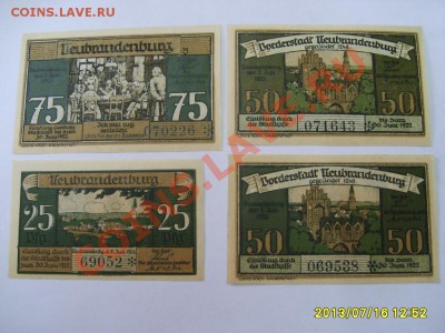 NEUBRANDENBURG,25 ПФ+ 2*50 ПФ.+ 75 ПФ. 1921гг(Анц)!!до18.07 - S6000028.JPG