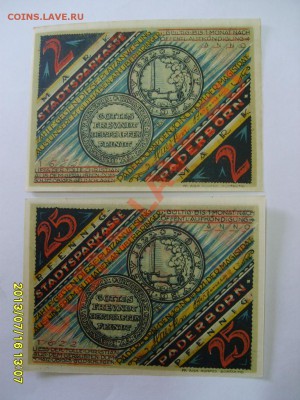 PADERBORN, 2 МАРКИ+25 ПФЕННИГОВ (Анц) !!до 18.07.2013 - S6000057.JPG