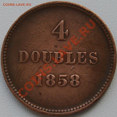 ГЕРНСИ - 4 дублона 1858 - до 22 июля - 711