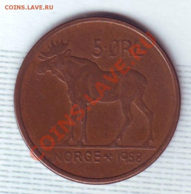 Норвегия.5 Оре.1958.Лось. до 22 Июля - 19580023.JPG