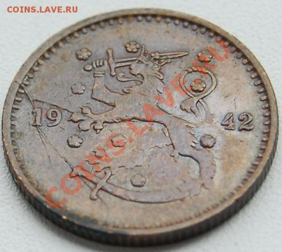 1 марка. Финляндия 1942. Раскол. Оценка - 770