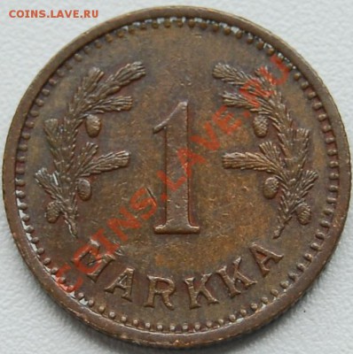 1 марка. Финляндия 1942. Раскол. Оценка - 772