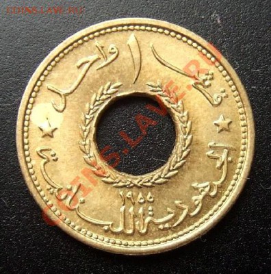 ЛИВАН 1 пиастр (1955) до 21.07 (22.00) - Ливан 1 пиастр (1955) №8 А