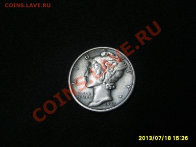 АМЕРИКА,ONE DIME 1945S (Меркурий,Ag)!! 20.07.2013 - S6000132.JPG
