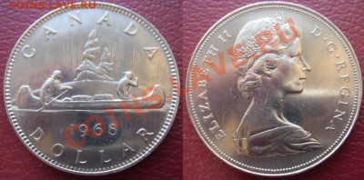 Канада: 1 доллар 1968 aUNC до 24.07.13, 22-00 - Канада 1 доллар 1968.JPG