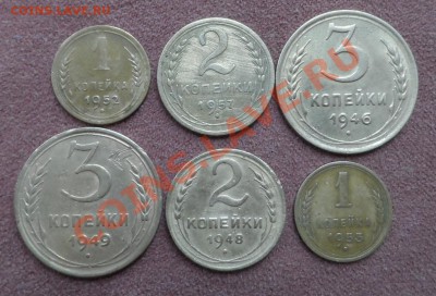 Монеты СССР до 1961г 1коп 52,53г.2коп48,57г.3коп46,49г - SAM_0603.JPG