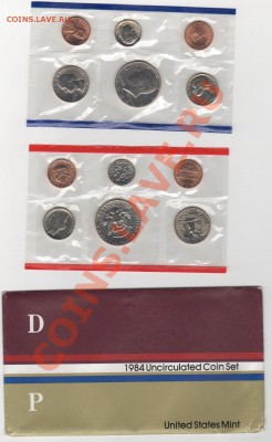 США набор УНК 1984г, P&D, до 26.07.13г 22-00мск - 1984_1