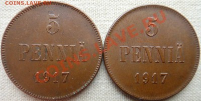 5 пенни 1917 (вензель и орёл), 2 шт.  до 25.07 22.00 мск - DSC06735 (Копировать).JPG