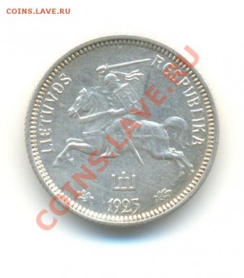 Ag. Литва 1 лит 1925. AUNC. до 26.07 22.00 - 6