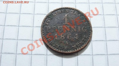 Герцогство Анхальт 1 пфенниг 1864 А до 29.07. в 22:30 - DSC05844.JPG
