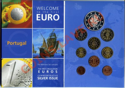 Набор "the first circulation euros " с Ag медалью. На оценку - img067-25