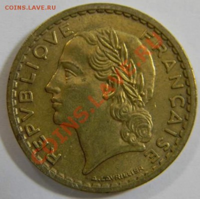 5 франков Франция 1946г. ал. бронза - DSCN5637_thumb