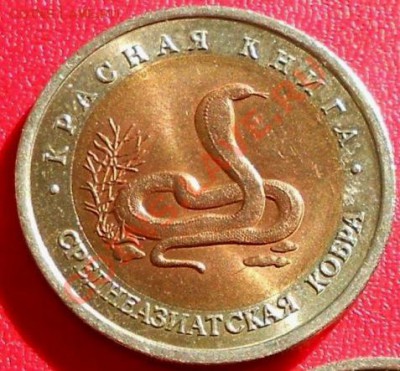 КРАСНАЯ КНИГА 1992 10 рублей Кобра до 28 июля 22-00 - 1992-1