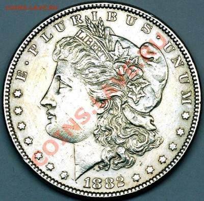 США_серебряный "Morgan Dollar" 1882; до 25.07_22.16мск - 6051