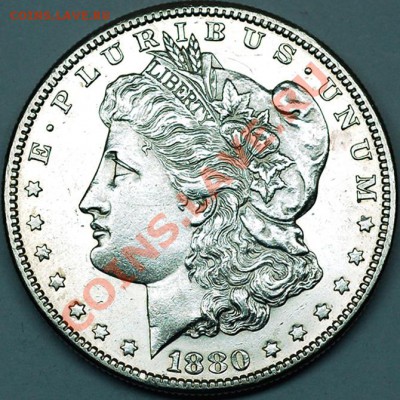 США_серебряный "Morgan Dollar" 1880(S); до 25.07_22.18мск - 6049
