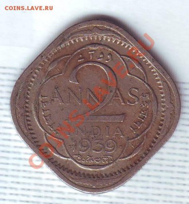 Брит.Индия.2 Анны.1939.Георг 6. до 31 июля - 19390029.JPG
