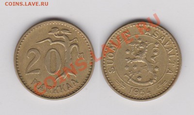 ФИНЛЯНДИЯ - 20 марок 1954г. Окончание 29.07.2013г. в 22:00 - 20 марок