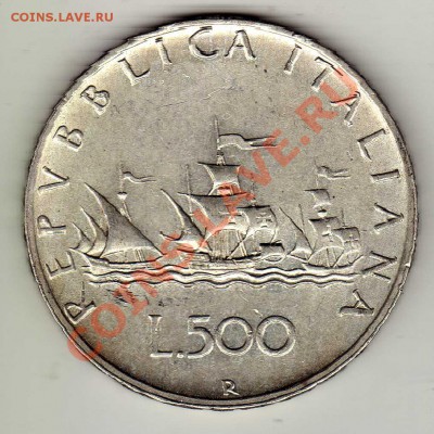 Ag ИТАЛИЯ 500 ЛИР 1960 ДО 01.08.13 В 22.00МСК (5457) - img128