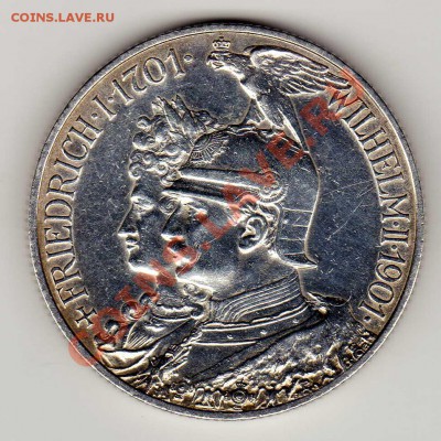 Ag ГЕРМАНИЯ (ПРУССИЯ) 2 МАРКИ 1901 ЮБИЛЕЙ ДО 01.08-22 (5460) - img103