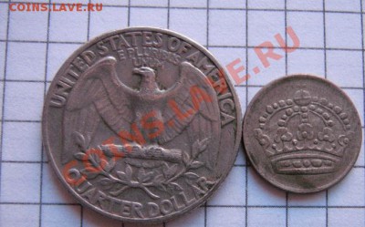 США четверть + 10 эре Швеция 69 серебро  до 1.8  в 21-00 мск - 18.01.2013 г 113.JPG