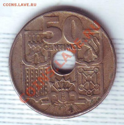 ИСПАНИЯ.50 СЕНТИМО.1949.ЯКОРЬ. до 1 Августа - 19490036.JPG