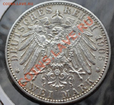 2 марки Бавария 1905 года с 1 рубля!!  до 06.08.2013 в 22:00 - 2 марки 1905 бавария р.JPG