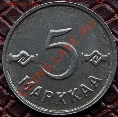 ФИНЛЯНДИЯ - 5 марок 1952 - до 2 августа - 537