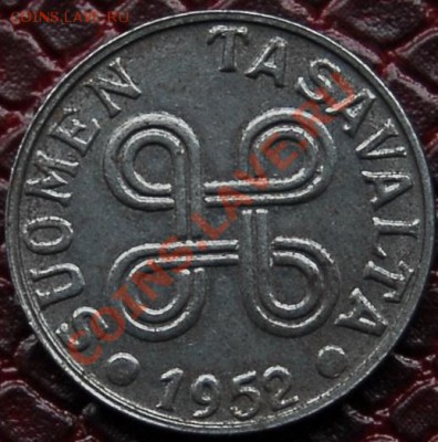 ФИНЛЯНДИЯ - 5 марок 1952 - до 2 августа - 538