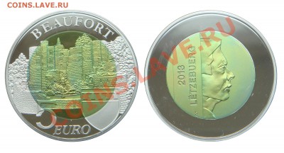 Самая красивая биметаллическая монета! - Люксембург_5 евро_2013_Бофор_Форум