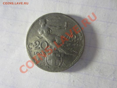 Италия 20 чентезимо 1909. - IMG_2292