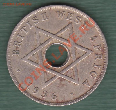Брит. Зап. Афр, 1  Пенни 1936 Эдуард VIII (30.07) - 21