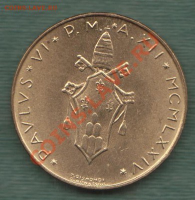 Ватикан, 20 Лир 1974 "Олень" (30.07) - 60