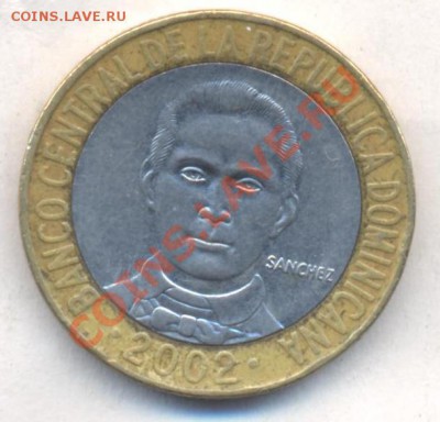 Доминикана 5 пессо 2002 г.До 31.07.13 г. 22-00 МСК . - 2