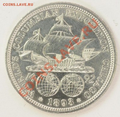 Полдоллара США 1893 г. Колумб. - half dollar 1893