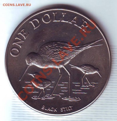 Н.Зеландия.Доллар.(Крона)1985.Black Stilt.до 3 Августа - 19850038.JPG